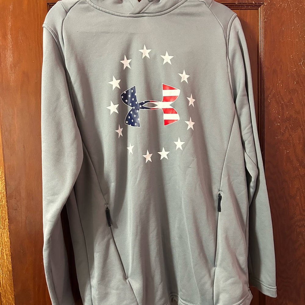 Under Armour Patriotic Gray Hoodie
